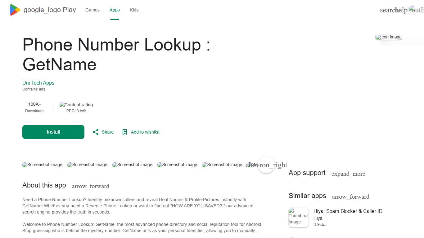 Phone Number Lookup : GetName - Apps on Google Play